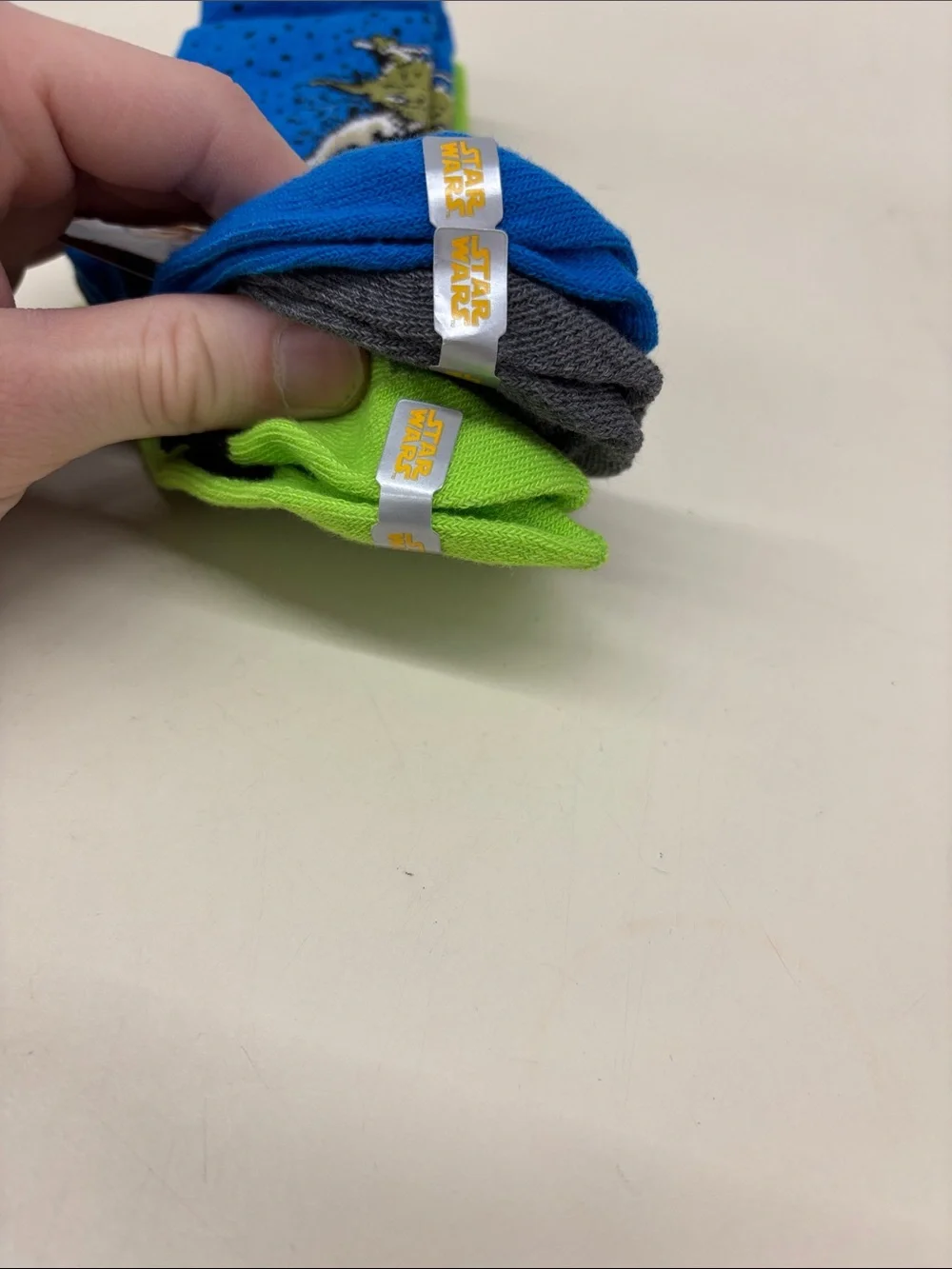 Star Wars Socks - Bright Blue & Lime
